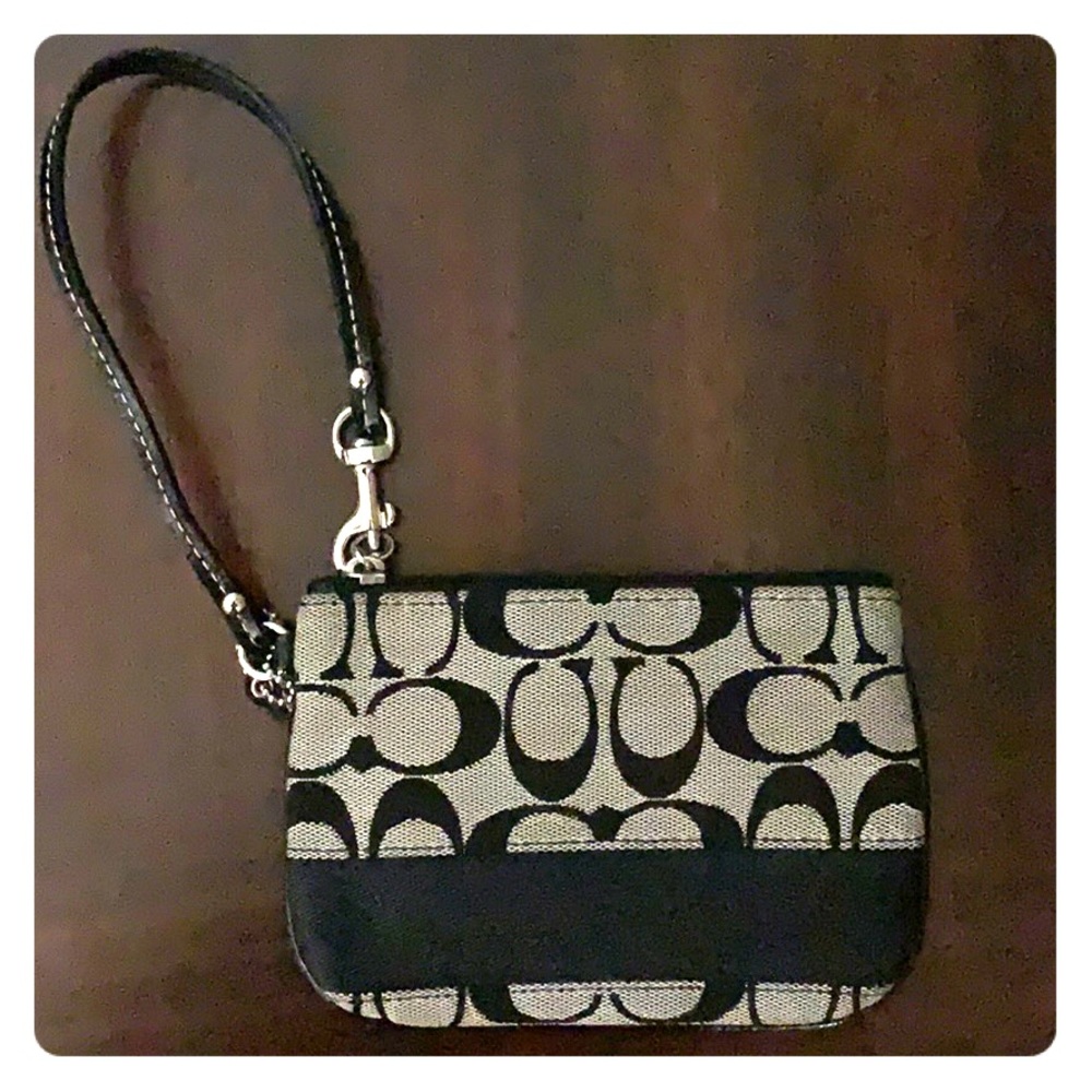 Coach Black Wristlet
